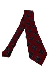 画像：ネクタイ/シルク/RED/総柄/メンズ