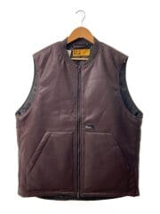 画像：ベスト/JUMBO/XXXL/ポリエステル/エフエーティー/BRW/無地/F32510-JK07-AB