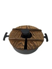 画像：鍋/ナンブセイエイドウ/BLK/ブラック/黒/南部鉄器/しゃぶしゃぶ用