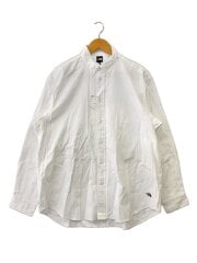 画像：L/S HALF DOME SHIRT_ロングスリーブハーフドームシャツ/M/コットン/WHT/無地//