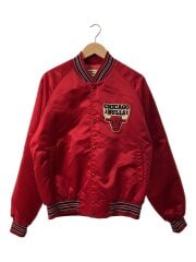 画像：スタジャン/M/--/RED/チョークライン/CHICAGO/レッド/赤/ BULLS