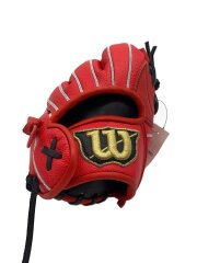 画像：WBW102496/RDK7JH D-MAX DUAL Jr/少年軟式用グローブ/内野手用/右利き用/RED/RDK7JH