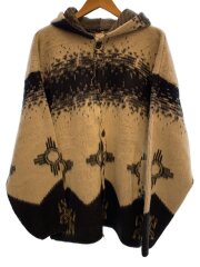 画像：YARINA/エクアドルニット・セーター(厚手)/L/ウール/BLU/総柄