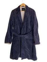 画像：コート/2/コットン/NVY/無地/US1000