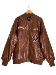 画像：スタジャン/XXL/フェイクレザー/BRW/22CLX-AW-10