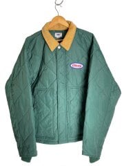 画像：キルティングジャケット/L/ナイロン/GRN
