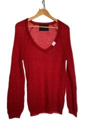 画像：ニット・セーター(厚手)/M/モヘア/RED/無地