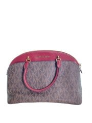 画像：ハンドバッグ/レザー/BRW/総柄/35H7GY3S3A