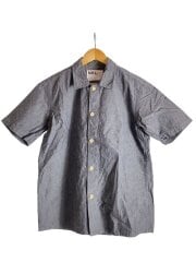 画像：半袖シャツ/M/コットン/GRY/無地/596-7150553