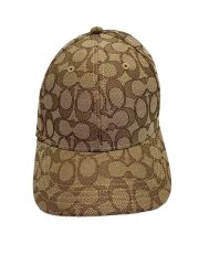 画像：キャップ/--/コットン/BEG/総柄/レディース