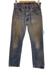 画像：ストレートパンツ/32/コットン/BLU/無地/505-0217