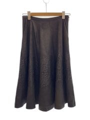 画像：スカート/25/ポリエステル/ブラック/総柄