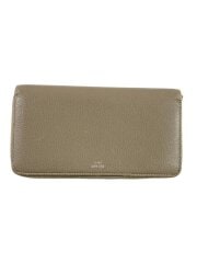 画像：長財布/レザー/BEG/無地/レディース