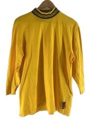 画像：長袖Tシャツ/M/コットン/YLW/無地/12cpf―21-1738