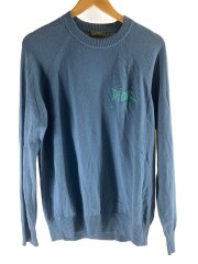 画像：ニット・セーター(薄手)/L/カシミア/BLU/無地/033M609AT070