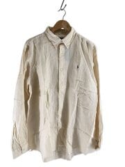 画像：長袖シャツ/XL/リネン/IVO/無地/168224237