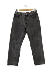画像：USA製/ストレートパンツ/30/コットン/BLK/無地