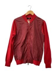 画像：COMBINATION KNIT MA-1/15SS/ブルゾン/3/コットン/RED/無地/1091510018//