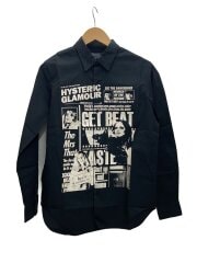 画像：長袖シャツ/S/コットン/BLK/02213AH11