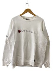 画像：スウェット/L/コットン/WHT/無地