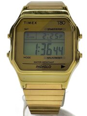 画像：クォーツ腕時計/デジタル/ステンレス/GLD/GLD/SS/T80