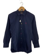 画像：長袖シャツ/S/コットン/NVY