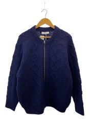 画像：カーディガン(厚手)/M/ウール/NVY/ND-23775014