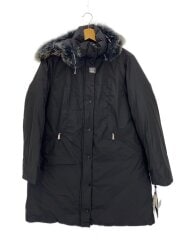 画像：ロングダウンジャケット/L/ポリエステル/BLK/JO96200