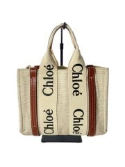 画像：Woody/スモールウッディ/ハンドバッグ/キャンバス/BEG/無地