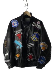 画像：レザージャケット・ブルゾン/M/フェイクレザー/BLK/OC-NBA-24SS-002