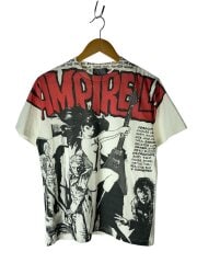 画像：Tシャツ/M/コットン/WHT/総柄