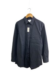 画像：長袖シャツ/M/コットン/BLK/無地/HB3405
