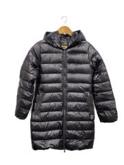 画像：ロングダウンジャケット/42/ナイロン/BLK/無地/D.1140.02/1035.R