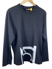 画像：長袖Tシャツ/S/コットン/BLK/無地/C-SCOM-19-104