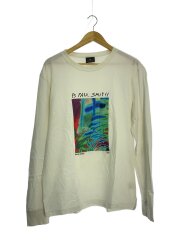 画像：長袖Tシャツ/XL/コットン/WHT