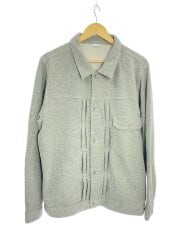 画像：スウェットジャケット/カバーオール/L/コットン/GRY/c3-z010