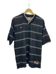 画像：Tシャツ/M/ポリエステル/BLK/ボーダー