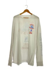 画像：長袖Tシャツ/--/コットン/WHT/無地