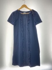画像：半袖ワンピース/S/コットン/NVY