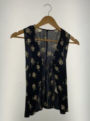 画像：ベスト/3/ポリエステル/BLK/花柄/PP71-JE521