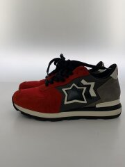 画像：ローカットスニーカー/41/RED/スウェード