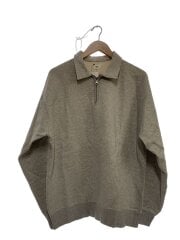画像：スウェット/L/コットン/GRY/4120900103/ハーフジップ
