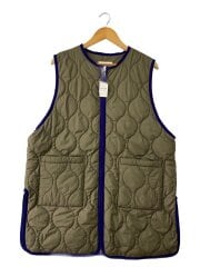 画像：キルティングベスト/ライナー/FREE/ポリエステル/KHK/無地/600-3220003