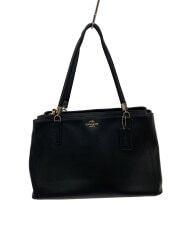 画像：トートバッグ/レザー/BLK/無地/F34672