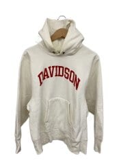 画像：パーカー/M/コットン/WHT/総柄/80s/USA製/染み込み/目無し