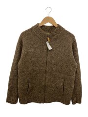 画像：カーディガン(厚手)/L/ウール/BRW/無地/00s