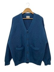 画像：Shetland Wool Low Gage Cardigan/3/ウール/BLU/223-91201/22AW