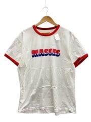 画像：リンガーTシャツ/Tシャツ/XL/コットン/WHT/プリント//