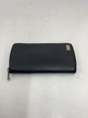画像：長財布/レザー/BLK/メンズ