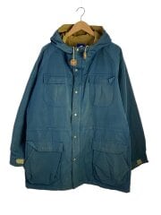 画像：マウンテンパーカ/XL/コットン/BLU/無地